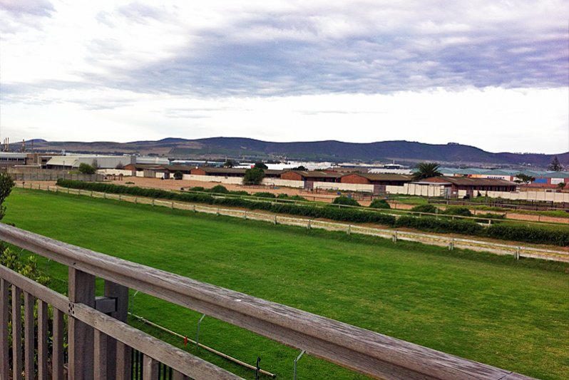 OVERLOOKING RACEHORSE TRAINING FACILITY