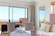 ocean view suite with open plan bathroom, spa bath and balcony