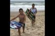 Such fun to boogie board on Lucien beach