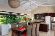 Open-plan dining and kitchen 