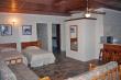 2-Bedroom chalet - living area, equipped with 2 single beds
