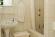 Bathroom large shower, basin and w/c