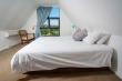 Top queen bed room with aircon.