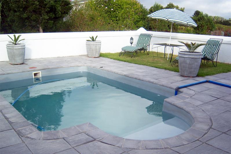 Pool and lounger area 