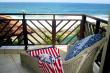 3rd Bedroom Private Patio - Self Catering Beachfront Apartment Accommodation in Tinley Manor