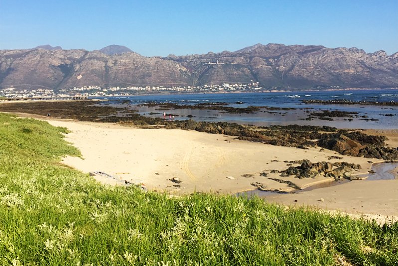 VIEW ON THE GREENWAYS PROMENADE LOOKING BACK TOWARDS GORDONS BAY
