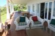 Seating area on the front verandah at The Beach House 