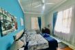 BLUE ROOM Double and single bed, desk and chair 