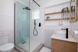Beautiful guest bathroom with shower & toilet